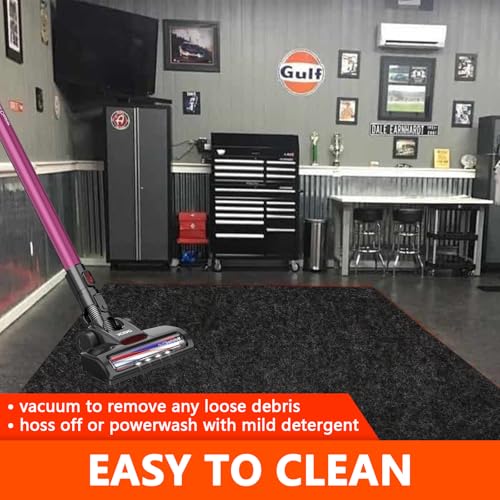 Non Slip Garage Floor Mat 7'4"x17' Extra Large Garage Parking Pad