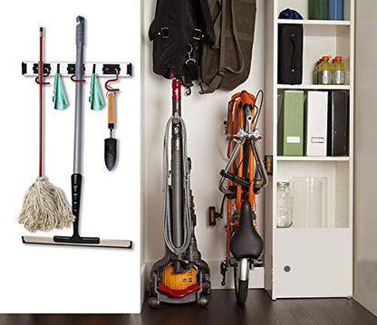Wall Mounted Mop and Broom Holder Stainless Steel S Type Broom Rack Anti