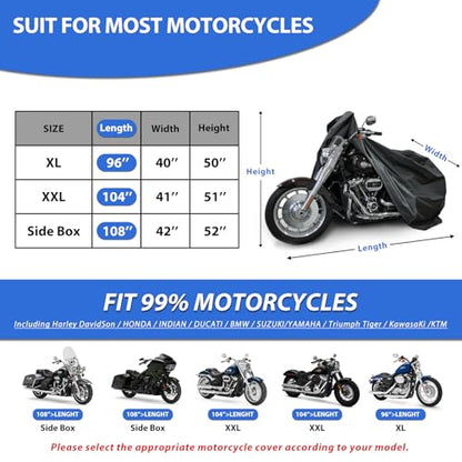 Motorcycle Cover for Cruiser Models Harley Davidson Iron 883