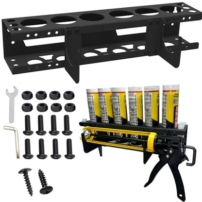 Caulking Tube and Gun Holder Storage Rack Organizer