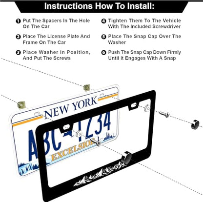 Mountains License Plate Frames