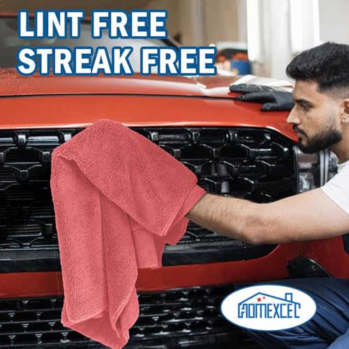 Professional Large Microfiber Car Drying Towels 2 Pack (2 Count)