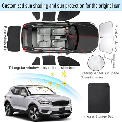 Window Shades for Volvo XC40 2019 (8 Count)