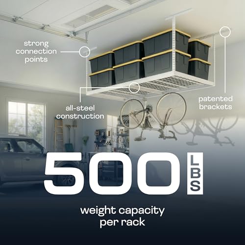 MonsterRax 2 Pack 4x8 Overhead Garage Storage Rack