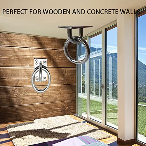 Ceiling Hooks Ceiling Wall Mount Hook Heavy Duty 1000LB Dog Anchor Pad Eye Plate 304 Stainless Steel for Yoga Swings Hammocks Training Straps Punching Bags Hanging