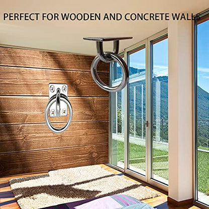 Ceiling Hooks Ceiling Wall Mount Hook Heavy Duty 1000LB Dog Anchor Pad Eye Plate 304 Stainless Steel for Yoga Swings Hammocks Training Straps Punching Bags Hanging