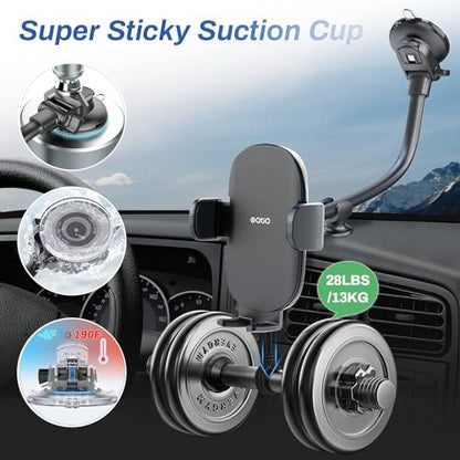 13" Gooseneck Car Phone Mount
