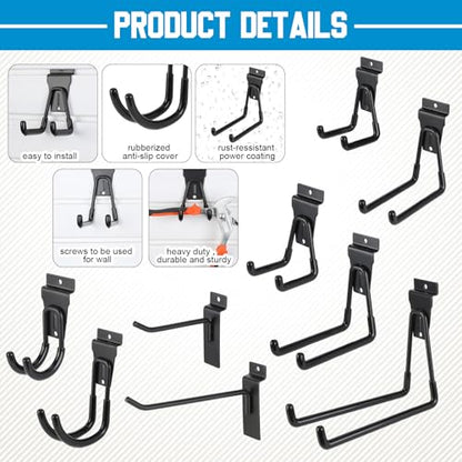 36 Pcs Slatwall Hooks & Hangers