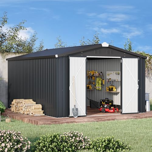 10' x 14' Metal Outdoor Storage Shed