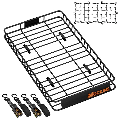50"x36"x4.5" Extendable Car & SUV Rooftop Cargo Carrier 250Lbs Cap