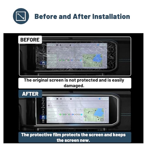 Screen Protector for Jeep Wrangler 12.3" Display Touchscreen Nano Films for 2025 2026 Jeep Wrangler Accessories