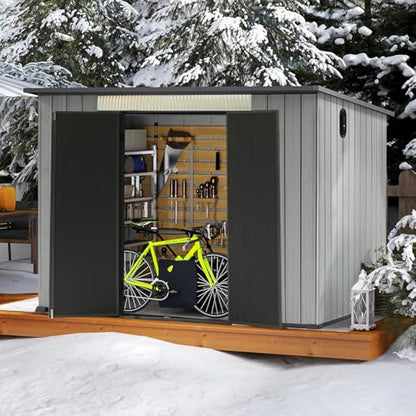 Domi 6.2x9.3 FT Resin Outdoor Storage Shed