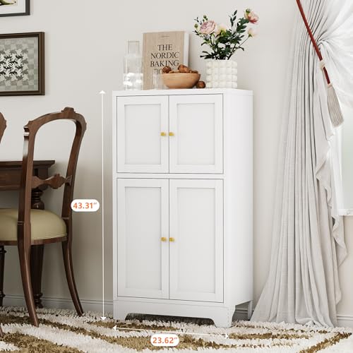 White Bathroom Floor Cabinet