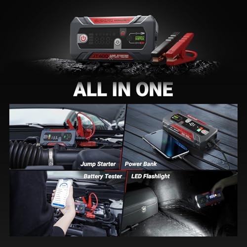 JT400 Jump Starter with Battery Tester