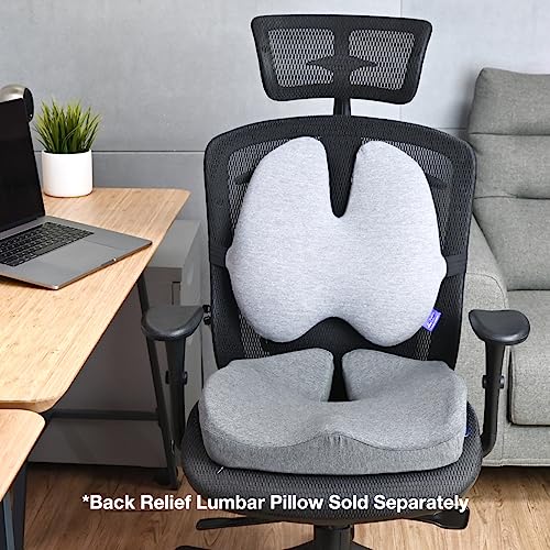 Patented Pressure Relief Seat Cushion for Long Sitting Hours on Office
