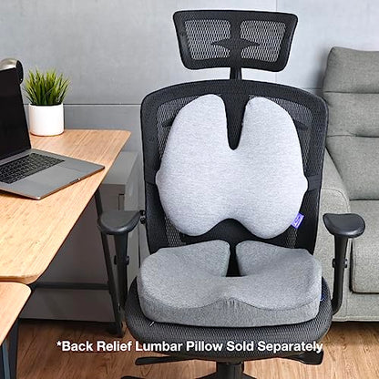 Patented Pressure Relief Seat Cushion for Long Sitting Hours on Office
