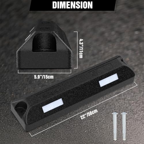 22 Inch Rubber Parking Curbs