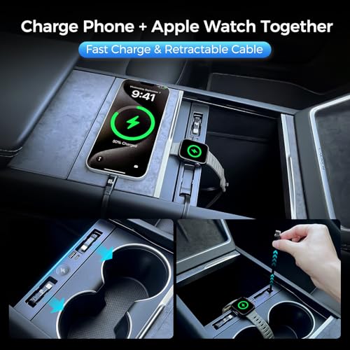 USB Hub for Tesla Model Y Juniper Accessories 2026 & Model 3 Highland 2025 Accessories
