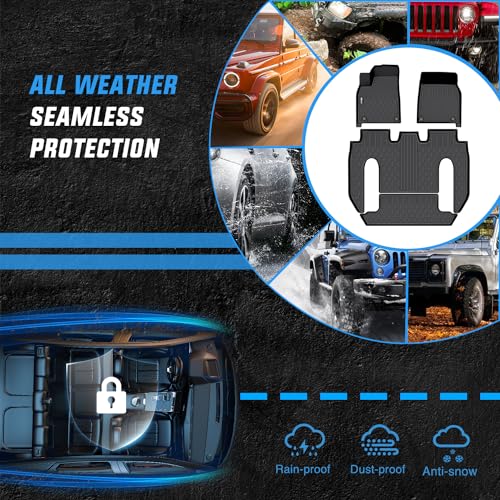 TPE Floor Mats for Tesla Model X 6 Seater