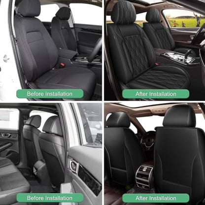 Front Waterproof Leather Seat Covers for Subaru Forester 2007
