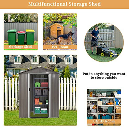 5 x 3 x 6 FT Outdoor Storage Shed