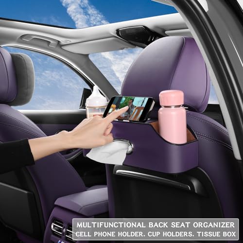 Car Seat Back Organizer with Cup Holders (22.9281 Ounce)
