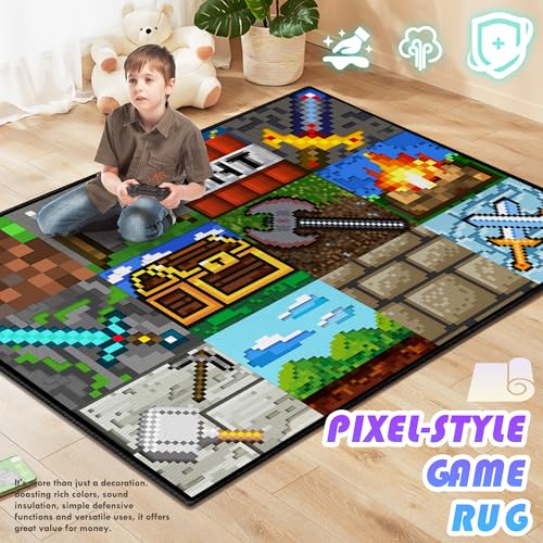 Cool Game Rug for Boys Room
