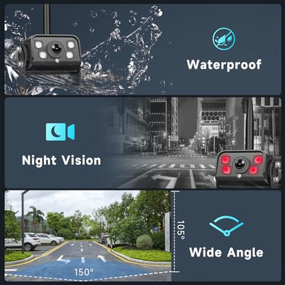 9 Inch Wireless Backup Camera for Truck