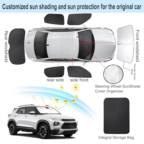 Window Shades for Chevrolet Trailblazer 2021 (6 Count)