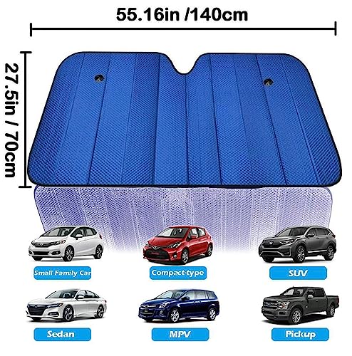 Car Windshield Sun Shade UV Rays Sun Visor Shade (10.5340277777778 Sq Ft)