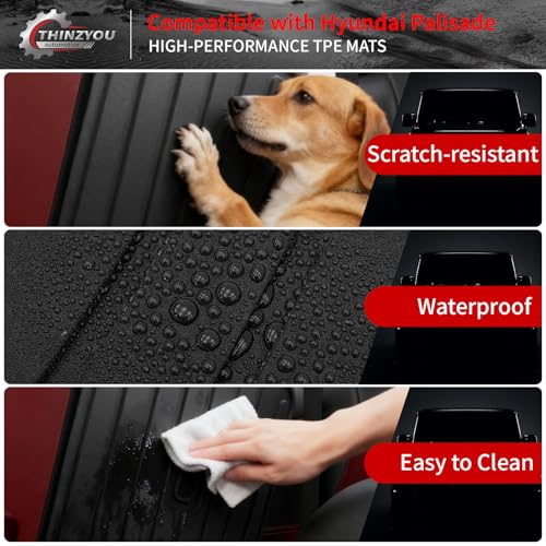 2nd Row Kick Mats for 2026 Hyundai Palisade 7 Seats