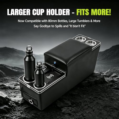 Update Upgraded Universal Center Console Between Seat Organizer with Wireless Charging