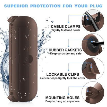 Outdoor Extension Cord Cover (3 Count)