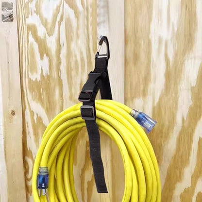 14 Pack 17 Inch Adjustable Extension Cord Holder Organizer with Triangle Buckle Heavy Duty Cable Organizer Versatile Tools Storage Strap Holder for Garage Storage Organization Supplies (14 Count)