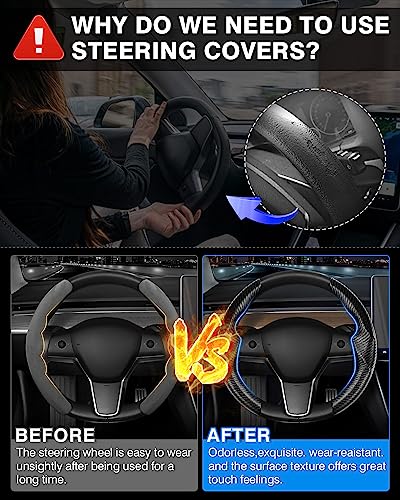 for Tesla Steering Wheel Cover Tesla Model Y