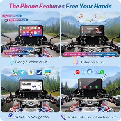 W603B 6.3" Motorcycle Carplay Screen for R1200GS R1250GS S1000XR