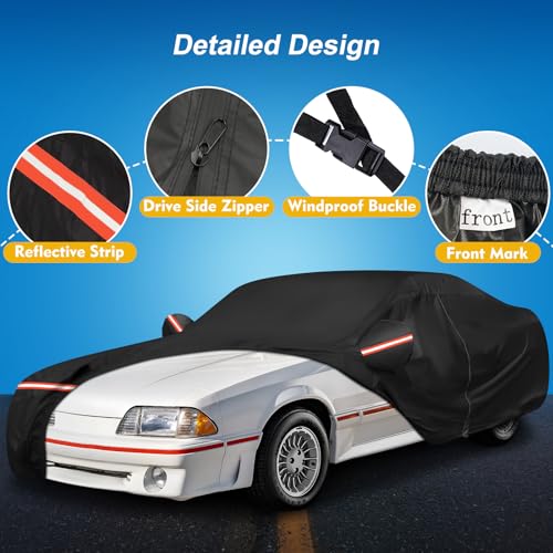 QUNSUNUS Waterproof Car Cover for Ford Mustang 1979