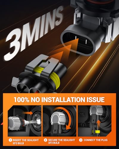 H13 H10 LED Bulbs Combo (4 Count)