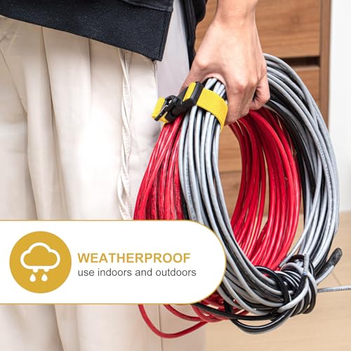 6 Pack Adjustable Extension Cord Holder Straps (6 Count)
