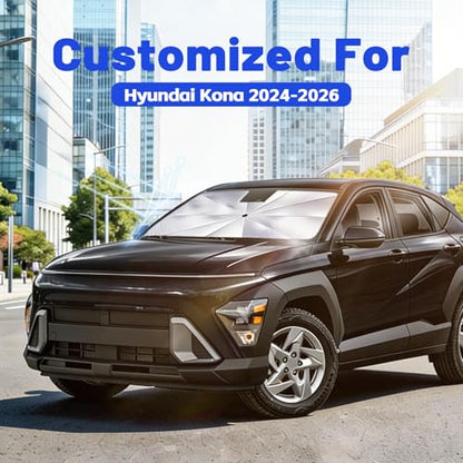 Car Windshield Sun Shade Umbrella for Hyundai Kona 2024