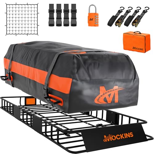 64"x39"x6" Extendable Roof Rack Cargo Carrier for Top of Vehicle