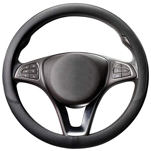 Breathable Car Steering Wheel Cover 15 inch Auto Universal Leather Wrap Non
