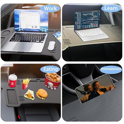 Foldable Car Desk for Tesla Model Y Model 3 Car Food Tray