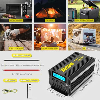 3000 Watt Modified Sine Wave Power Inverter