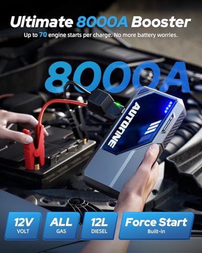 M4 Jump Starter 8000A Car Battery Jumper Starter Portable