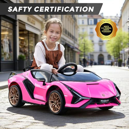 Licensed Lamborghini SIAN Kids Electric Ride On Car by TOBBI