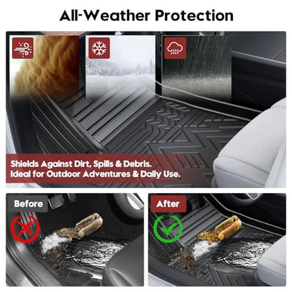 for Chevy Equinox Floor Mats 2025 2026 All Weather Floor Liners Cargo Liner for Chevrolet Equinox