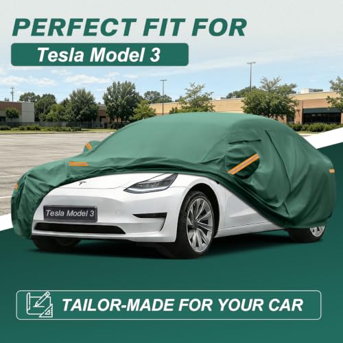 Waterproof Car Cover Custom Fit for Tesla 3