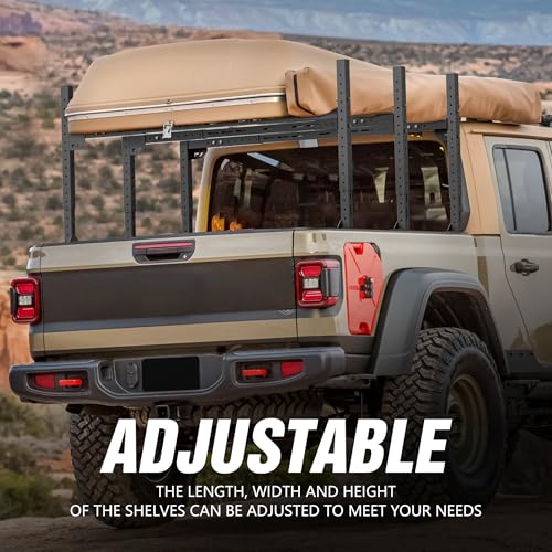 Adjustable Ladder Bed Racks Compatible with Tacoma