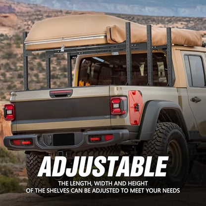 Adjustable Ladder Bed Racks Compatible with Tacoma